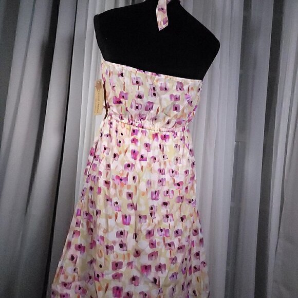 Lizard Thicket Halter Mini Flower Dress Size M (NWT) - Picture 3 of 8